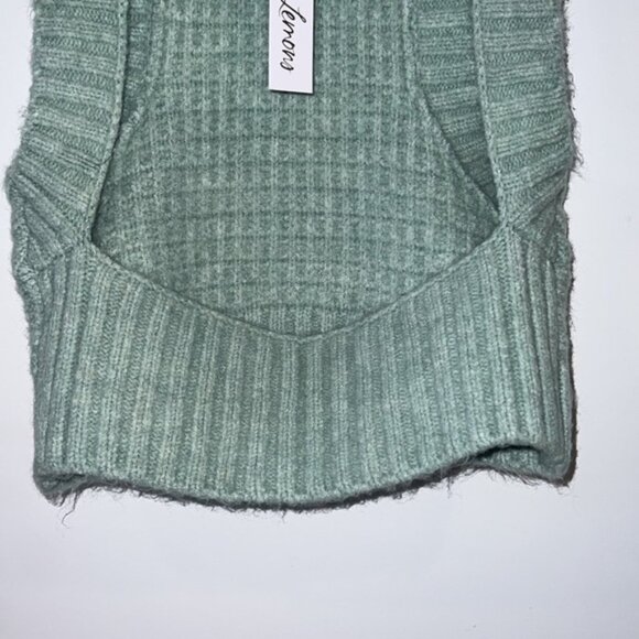 For Love & Lemons Mint Dominique Cropped Backless Sweater Tank Size XL - Picture 12 of 15